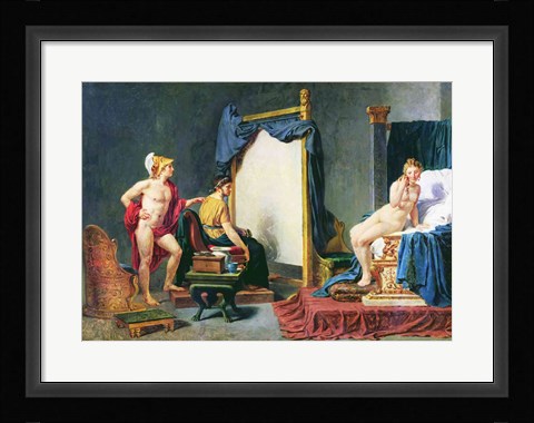 Framed Apelles Painting Campaspe in the Presence of Alexander the Great Print
