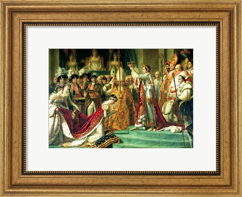 Framed Consecration of the Emperor Napoleon and the Coronation of the Empress Josephine Print