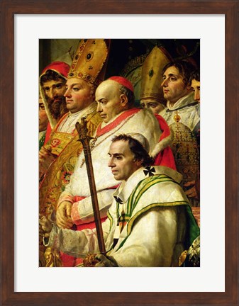 Framed Consecration of the Emperor Napoleon Print