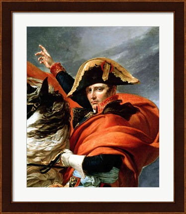 Framed Napoleon Crossing the Alps, detail Print