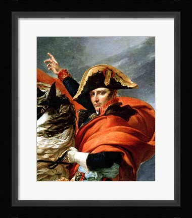 Framed Napoleon Crossing the Alps, detail Print