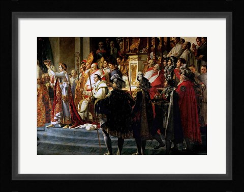 Framed Consecration of the Emperor Napoleon and the Coronation of the Empress Josephine, Throne Detail Print