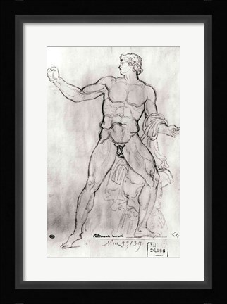 Framed Colossus of Monte Cavallo Print