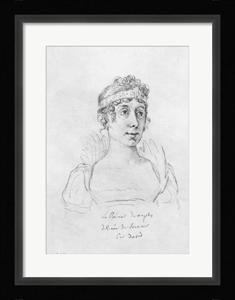Framed Caroline Bonaparte, Queen of Naples Print