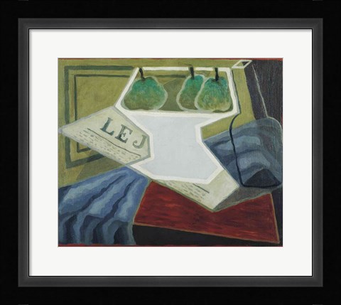 Framed Fruit Bowl, 1925-27 Print