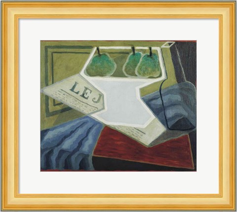 Framed Fruit Bowl, 1925-27 Print