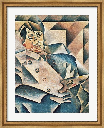 Framed Portrait of Pablo Picasso Print