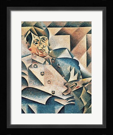 Framed Portrait of Pablo Picasso Print