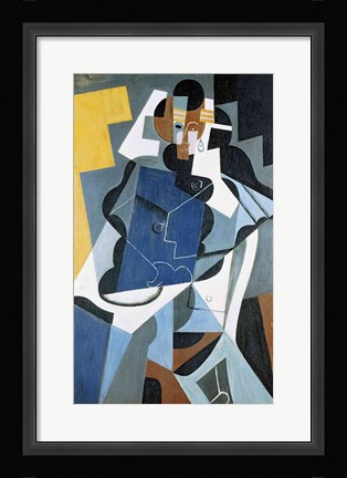 Framed Figure of a Woman, 1917 Print