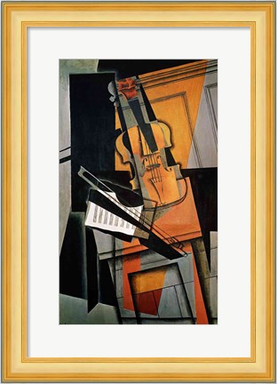 Framed Violin, 1916 Print