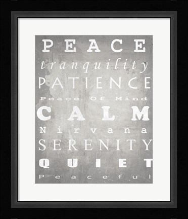 Framed Peace Print