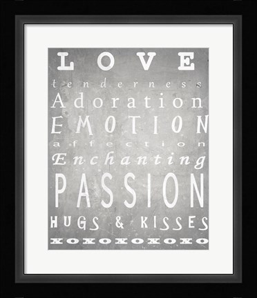 Framed Love Bus Roll Print