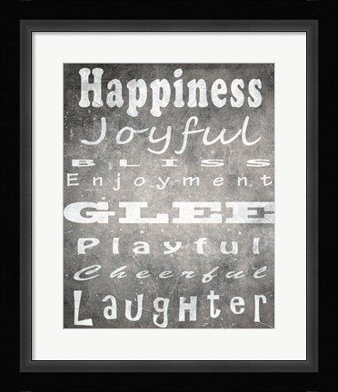 Framed Happiness Print