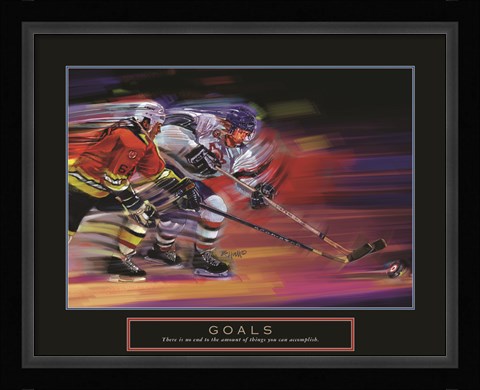 Framed Goals - Hockey Print