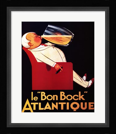 Framed Le Bon Bock Print