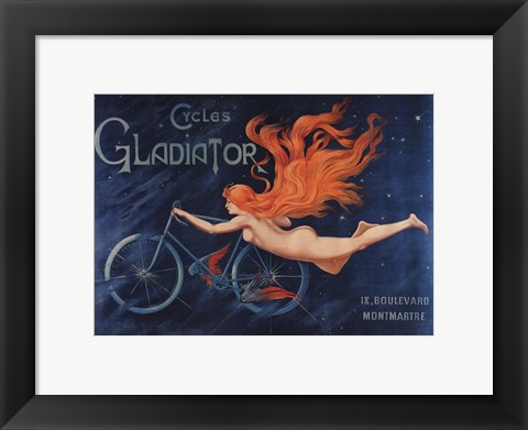 Framed Gladiator Cycles Print