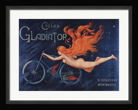 Framed Gladiator Cycles Print