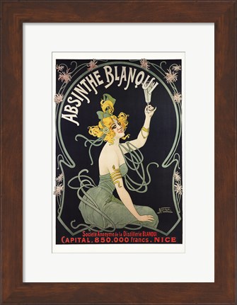 Framed Absinthe Blanqui Print