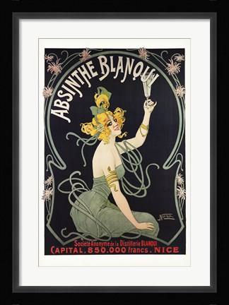 Framed Absinthe Blanqui Print
