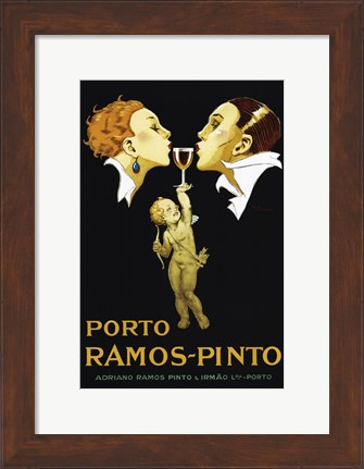 Framed Porto Ramos Pinto Print