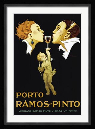 Framed Porto Ramos Pinto Print