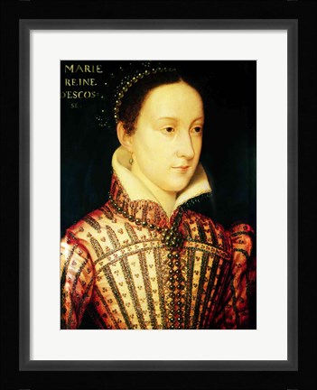 Framed Miniature of Mary Queen of Scots, c.1560 Print