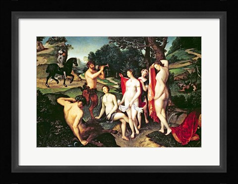 Framed Diana Bathing, 1558 Print