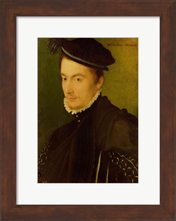 Framed Portrait presumed to be Hercule-Francois de France Print