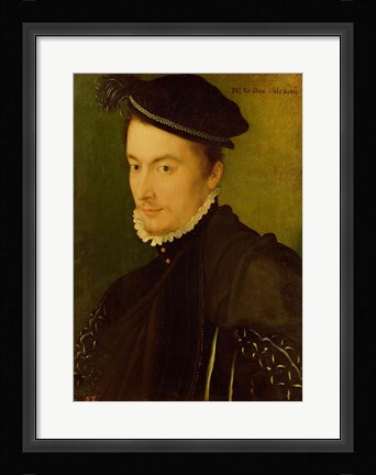 Framed Portrait presumed to be Hercule-Francois de France Print