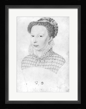 Framed Marguerite of Valois Print