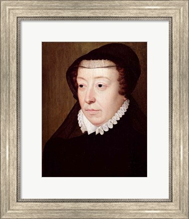 Framed Portrait of Catherine de Medici Print