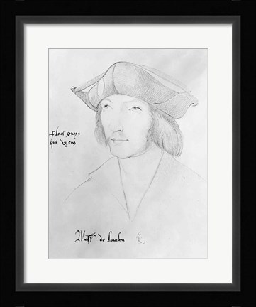 Framed Charles de Bourbon Print