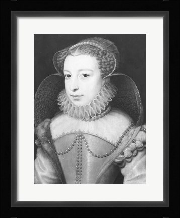 Framed Marguerite de Valois Queen of Navarre Print