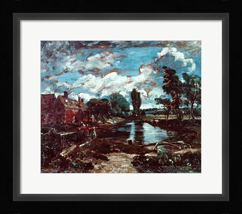 Framed Flatford Mill from a Lock on the Stour, c.1811 Print