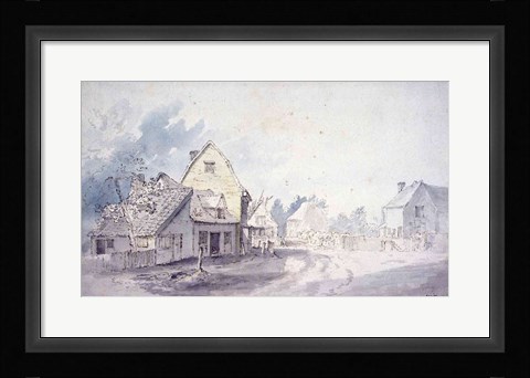 Framed East Bergholt Street Print
