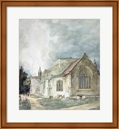 Framed East Bergholt Church, c.1805-11 Print