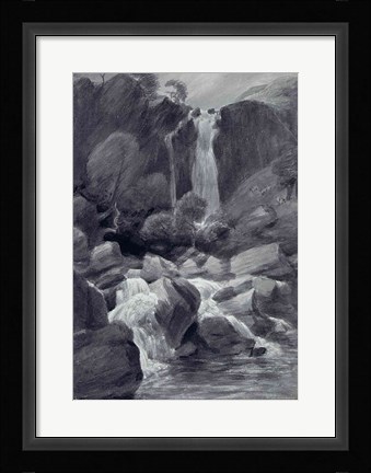 Framed Taylor Ghyll, Sty Head, Borrowdale, 1806 Print