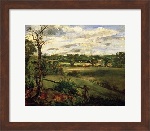 Framed View of Highgate from Hampstead Heath, c.1834 Print