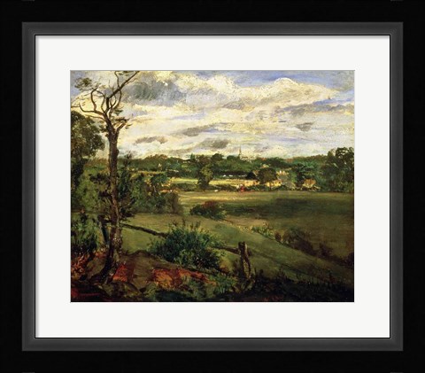 Framed View of Highgate from Hampstead Heath, c.1834 Print