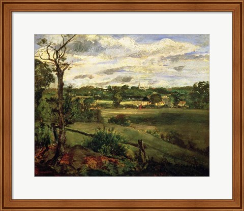 Framed View of Highgate from Hampstead Heath, c.1834 Print