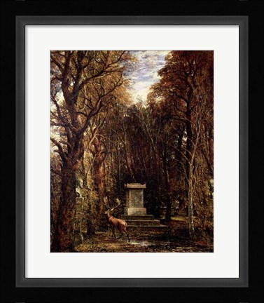 Framed Cenotaph to Reynold's Memory, Coleorton, c.1833 Print