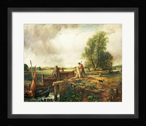 Framed Weymouth Bay with Approaching Storm Print