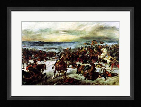 Framed Death of Charles the Bold at the Battle of Nancy Print