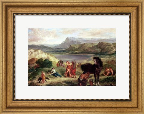 Framed Ovid among the Scythians, 1859 Print
