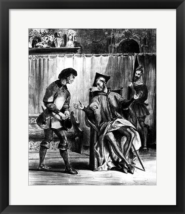 Framed Mephistopheles and the Pupil, from Goethe&#39;s Faust Print