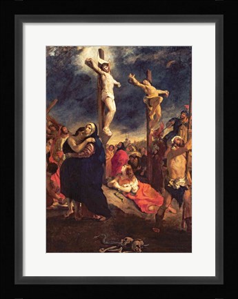 Framed Christ on the Cross, 1835 Print