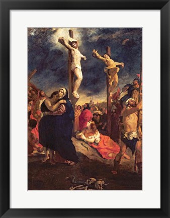 Framed Christ on the Cross, 1835 Print