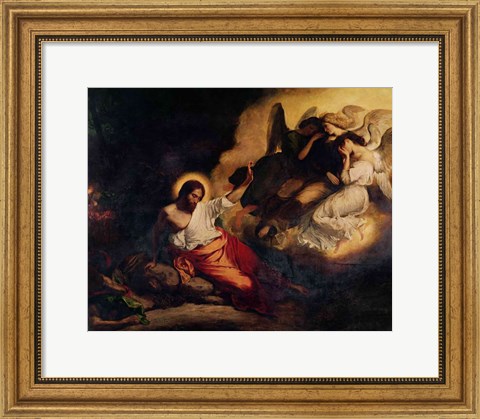 Framed Christ in the Garden of Olives, 1827 Print