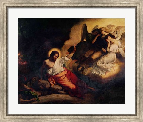 Framed Christ in the Garden of Olives, 1827 Print