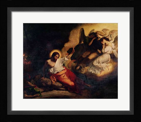 Framed Christ in the Garden of Olives, 1827 Print